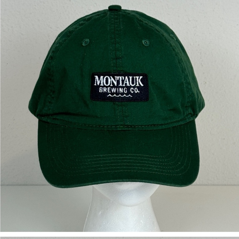 Montauk Brewing Co Green Strapback Hat